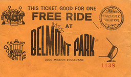 Belmont Park Ride Ticket 